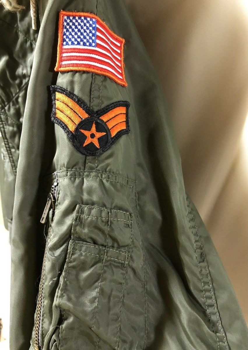 古着 AIR FORCE エアフォース フリーサイズ ミリタリーフライト