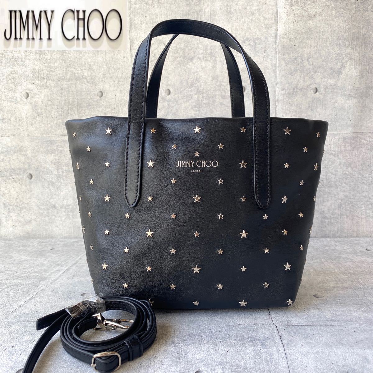 Jimmy Choo 美品 ミニライリー グレージュ ハンドバッグ ジミーチュウ