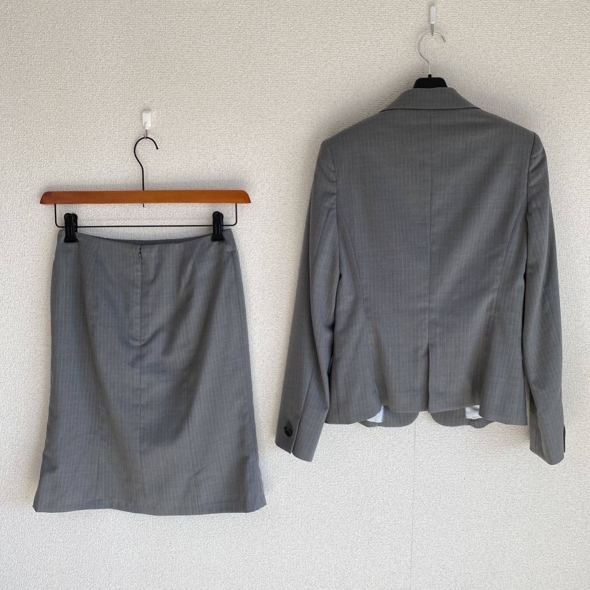 PSFA スカートスーツ 7 W64 洗濯可 春夏 涼しい 未使用に近い DMW_画像5