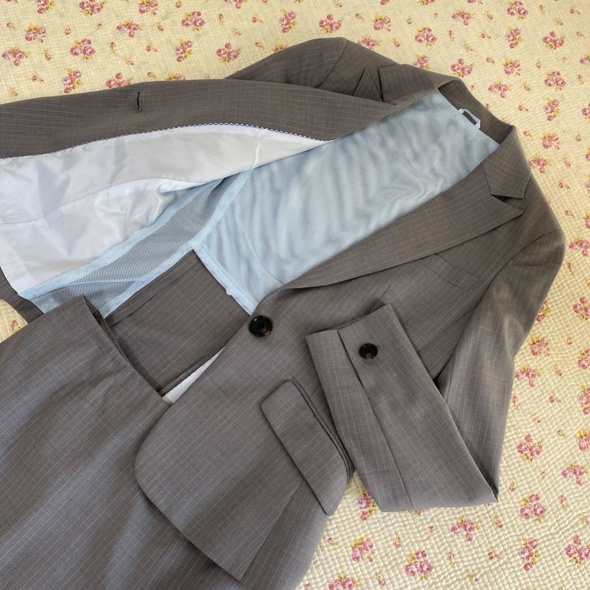 PSFA スカートスーツ 7 W64 洗濯可 春夏 涼しい 未使用に近い DMW_画像8