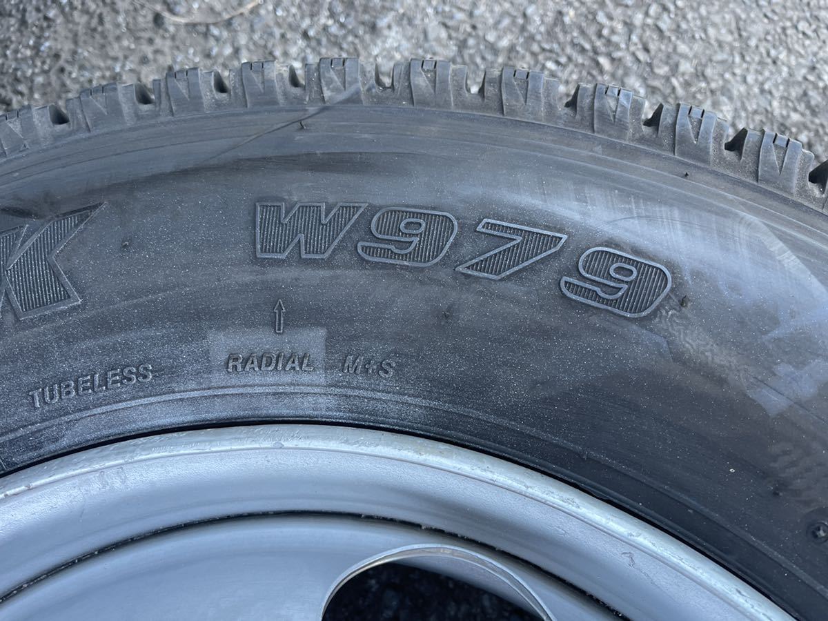  studless 205/80R17.5 Dunlop LT03 BS W979 3 ton Elf Canter Dutro DM2P 17.5×6.00 115-9 6 hole 6ps.@ price 