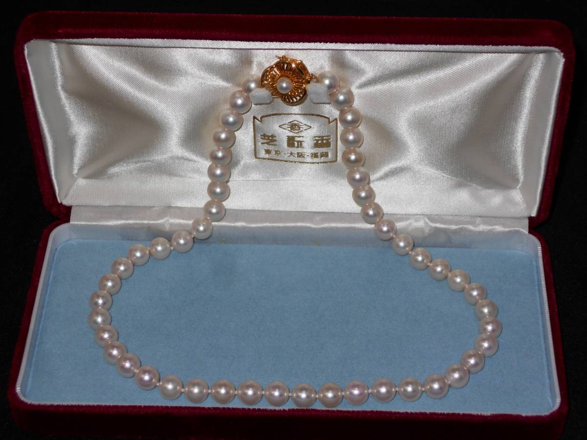 芝翫香　豪華な　本真珠　チョーカーネックレスピンク系　8.5ｍｍ珠　全長約42ｃｍ　K14クラスプ