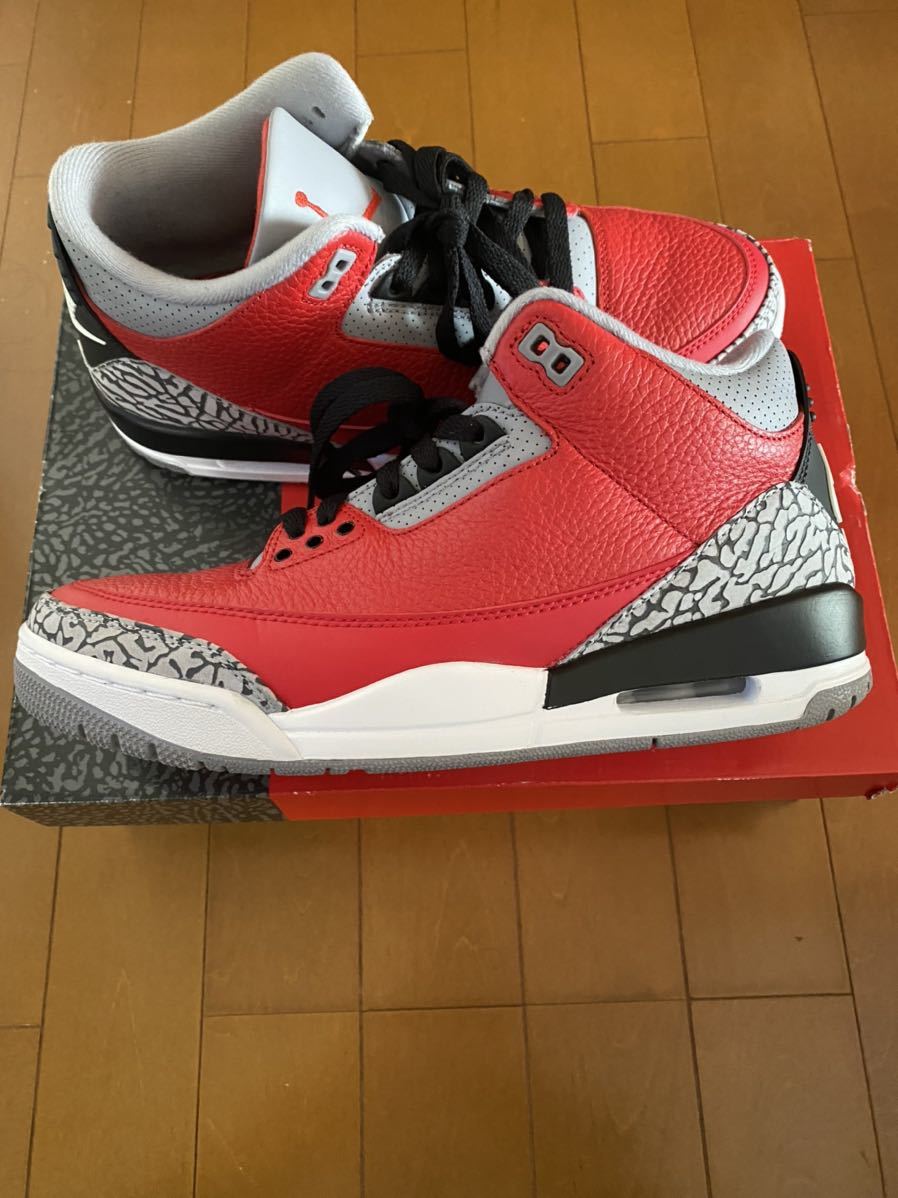 即決 NIKE AIR JORDAN 3 retro SE Unite Fire Red US8 26.0cm CK5692-600 国内正規 ナイキ エア ジョーダン ファイアー レッド