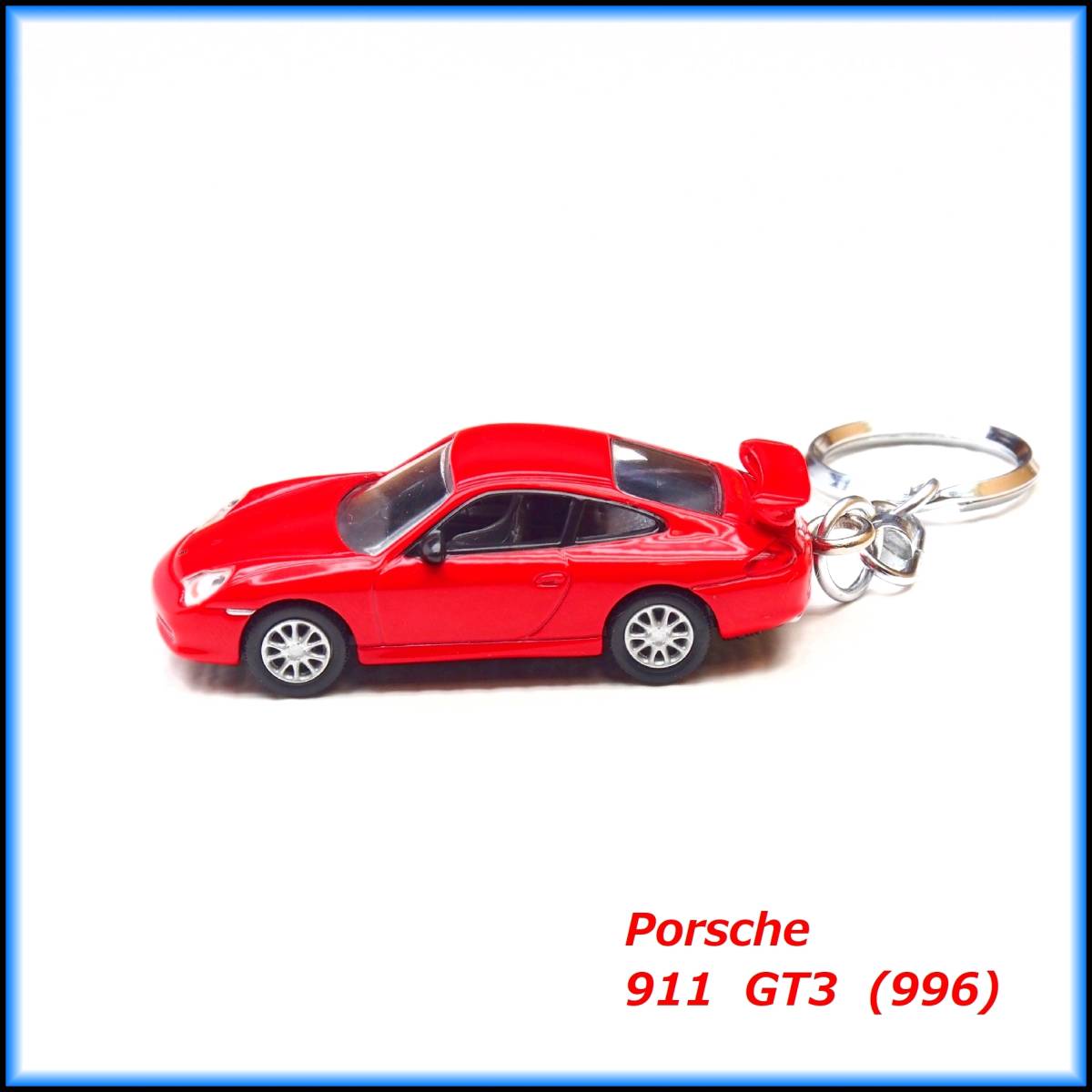 ポルシェ 911 GT3 996 ミニカー ストラップ キーホルダー エアロ ホイール マフラー レカロ ライト スポイラー バンパー シート ハンドル_画像4