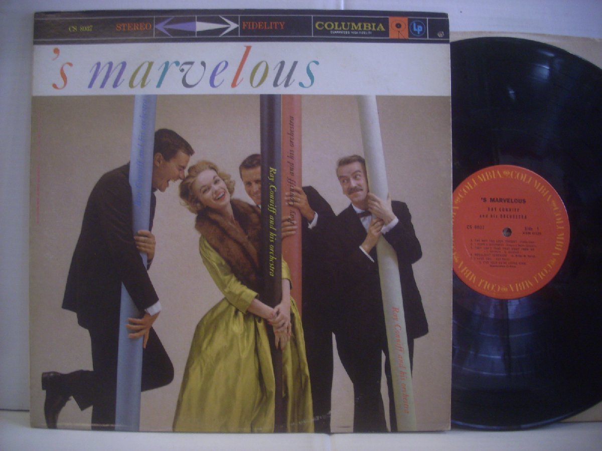 ● USA盤 LP RAY CONNIFF AND HIS ORCHESTRA / 'S MARVELOUS レイ・コニフ スワンダフル ムードコーラス 1958年 ◇r41212_画像1