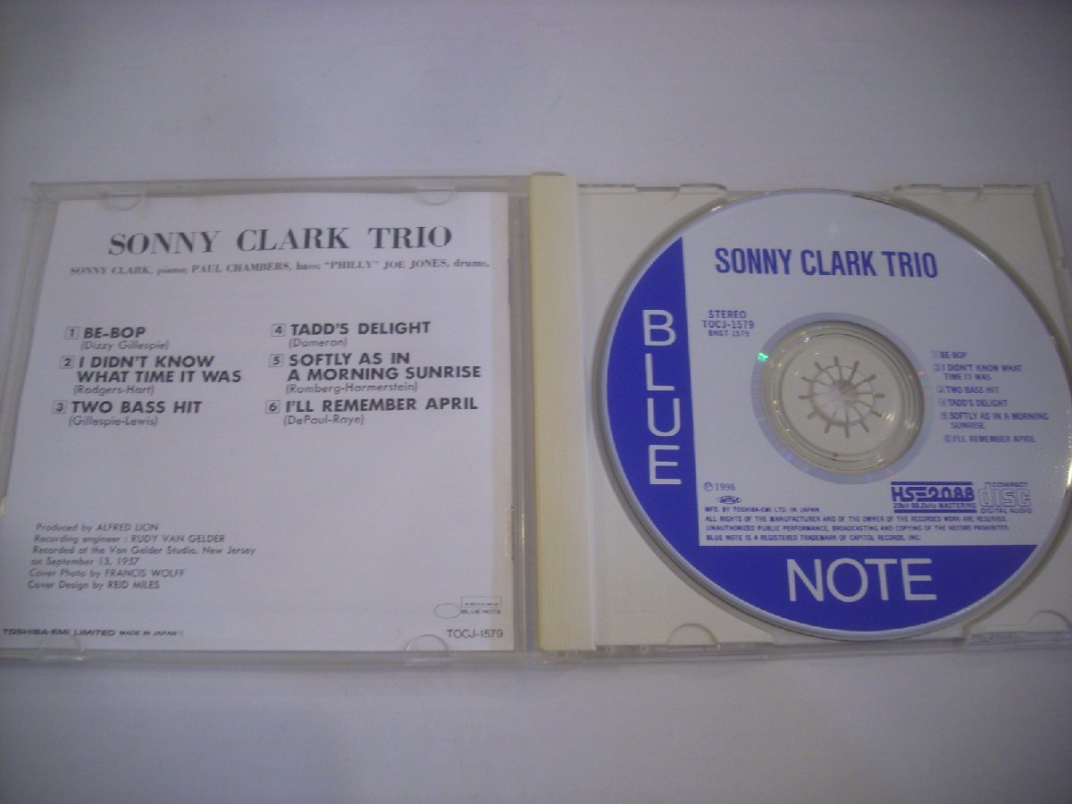 ● CD ソニー・クラーク・トリオ / ポール・チェンバース フィリー・ジョー・ジョーンズ 1957年 SONNY CLARK ◇r41216_画像3