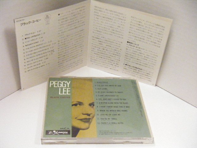 ▲CD PEGGY LEE ペギー・リー / BLACK COFFEE ブラック・コーヒー 帯付き ビクター MVCM-281◇r41231_画像2