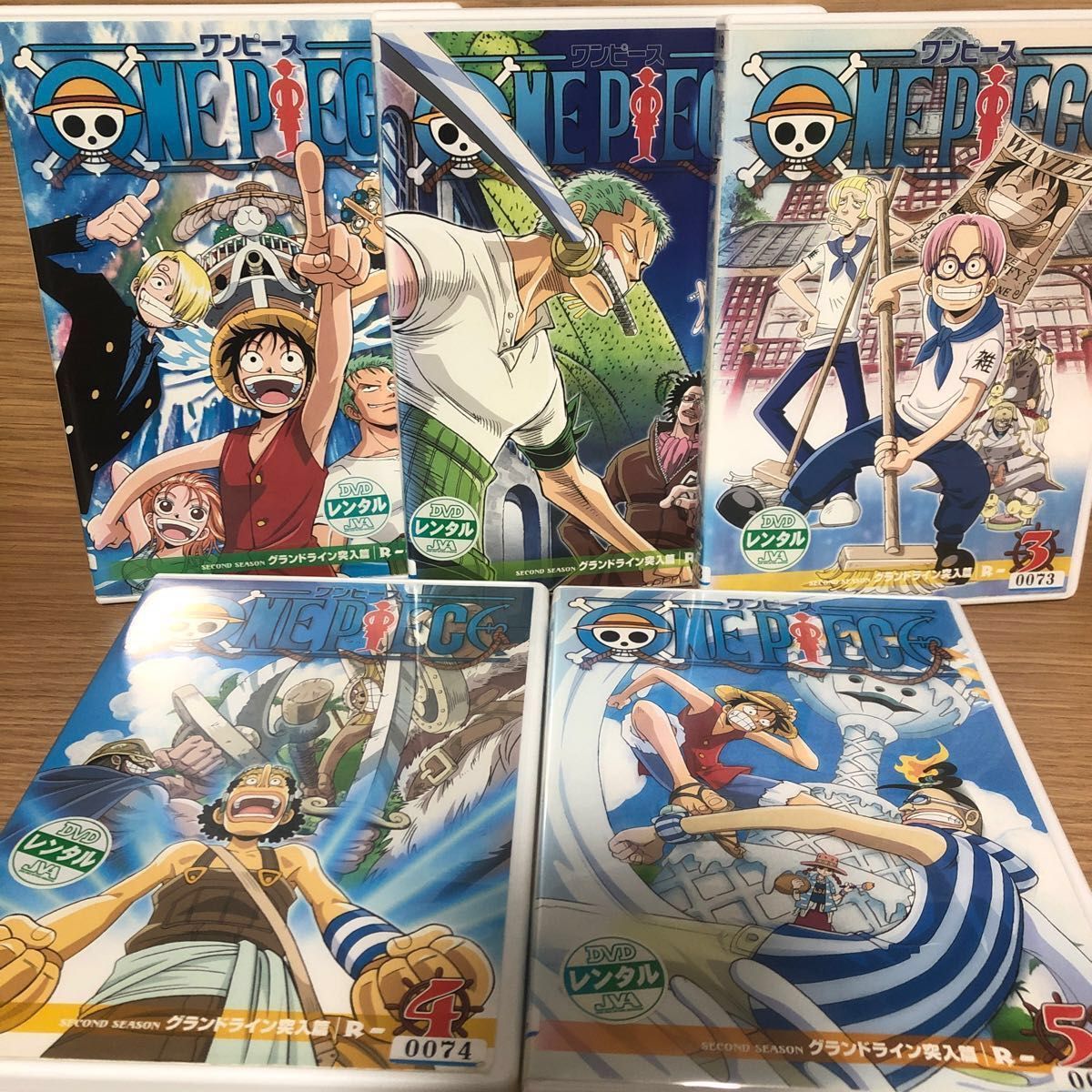ONE PIECE ワンピース 2ndシーズン グランドライン突入篇 (全5枚)全巻セット DVD