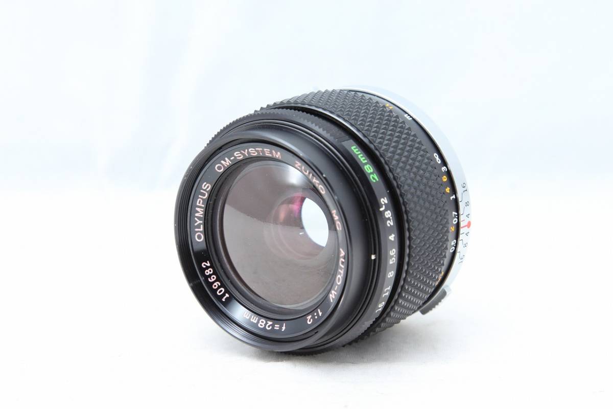 保障できる F2 28mm AUTO-W MC ZUIKO OLYMPUS OMマウント 広角単焦点