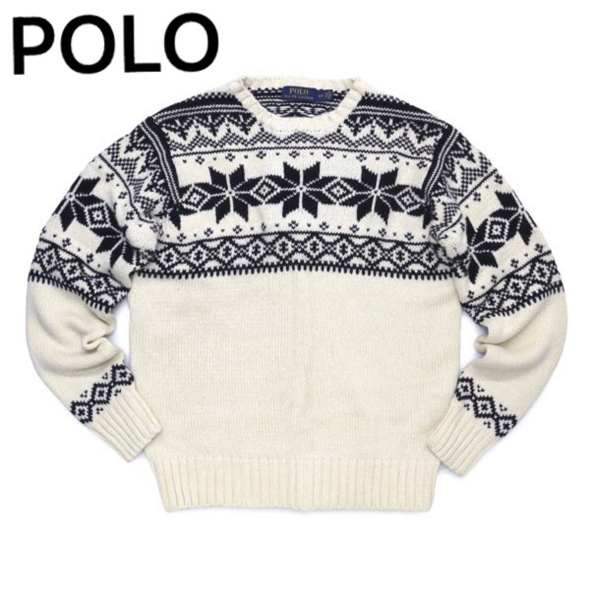 Polo Ralph Lauren カシミヤ混 北欧柄 ノルディックセーター