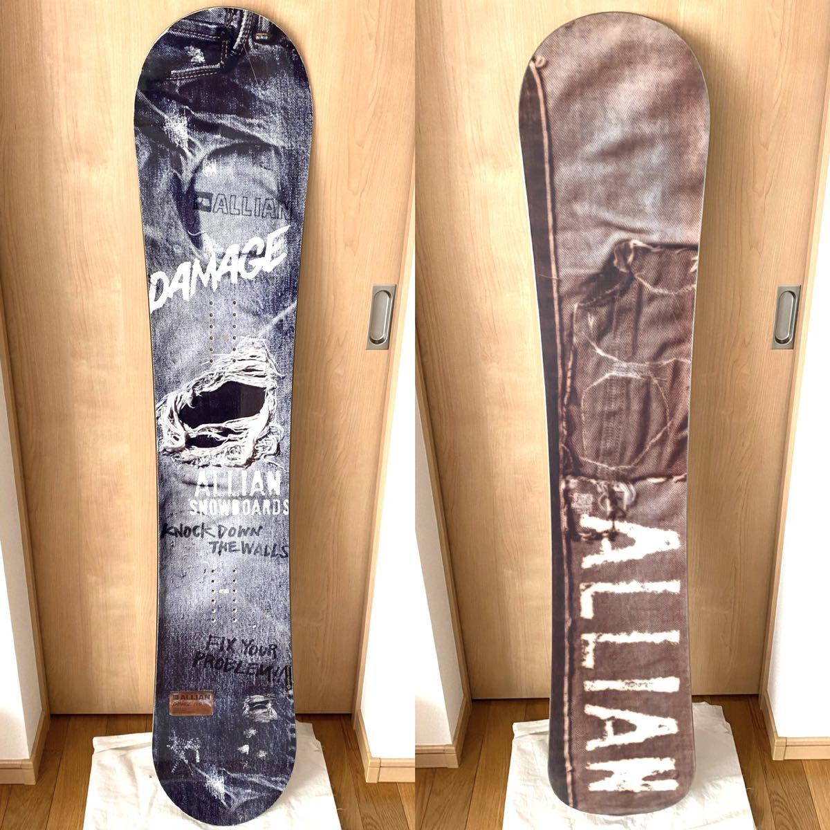 美品 ALLIAN DAMAGE 148cm アライアン ダメージ 人気グラフィック