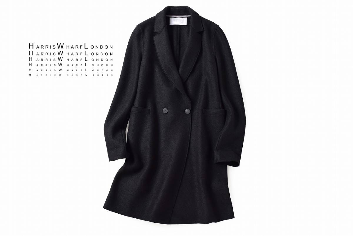 男の子向けプレゼント集結 美品★ハリスワーフロンドン7万★38size/7号★コート黒Y210 Sサイズ 男の子向けプレゼント集結 美品★ハリスワーフロンドン7万★38size/7号★コート黒Y210 Sサイズ