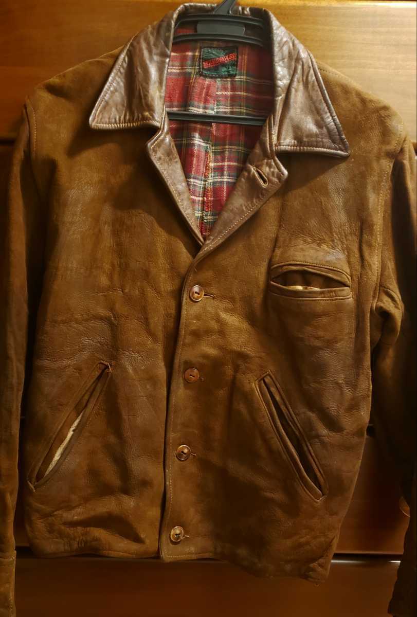 超激安 1950年代 ヴィンテージ WINDWARDレザー ジャケット 古着 本革