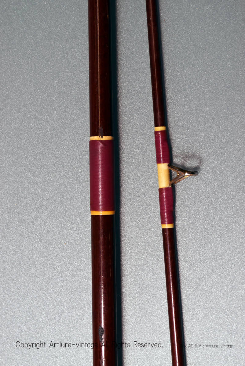 Vintage HEDDON BAIT CASTING ROD 6506 6 1/2" VICOUNT (326-426) 2PC 107CM_画像6