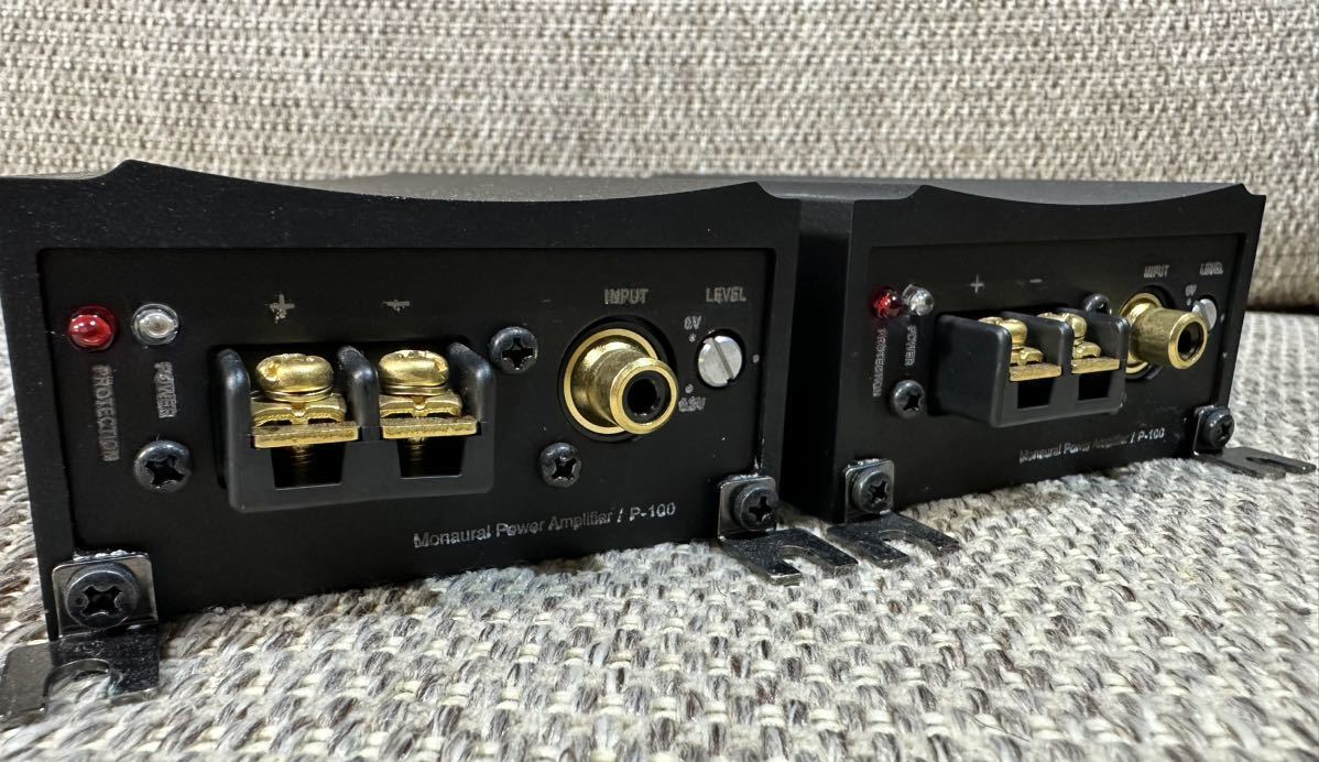 美品 BEWITH P-100 パワーアンプ 2チャンネル MAGNEOLA ビーウィズ 定価132000円