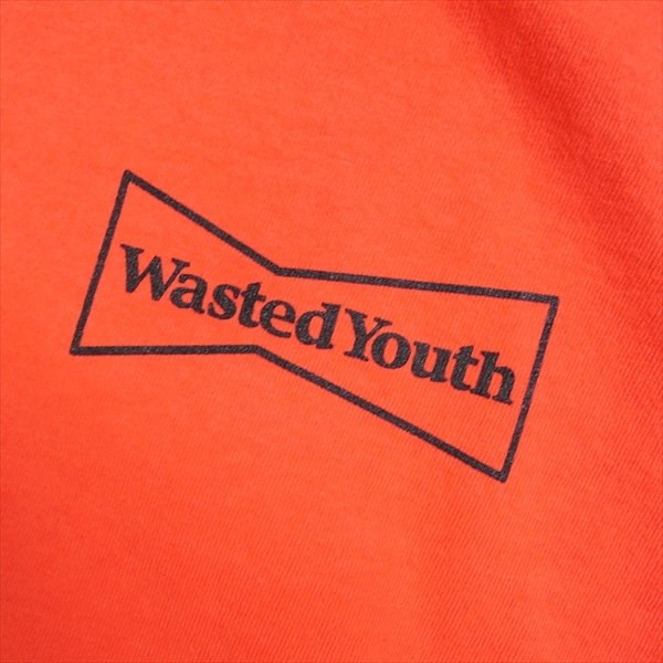 Wasted youth ウェイステッドユースCOMPLEXCON 限定WY LS TEE ロンT 赤 