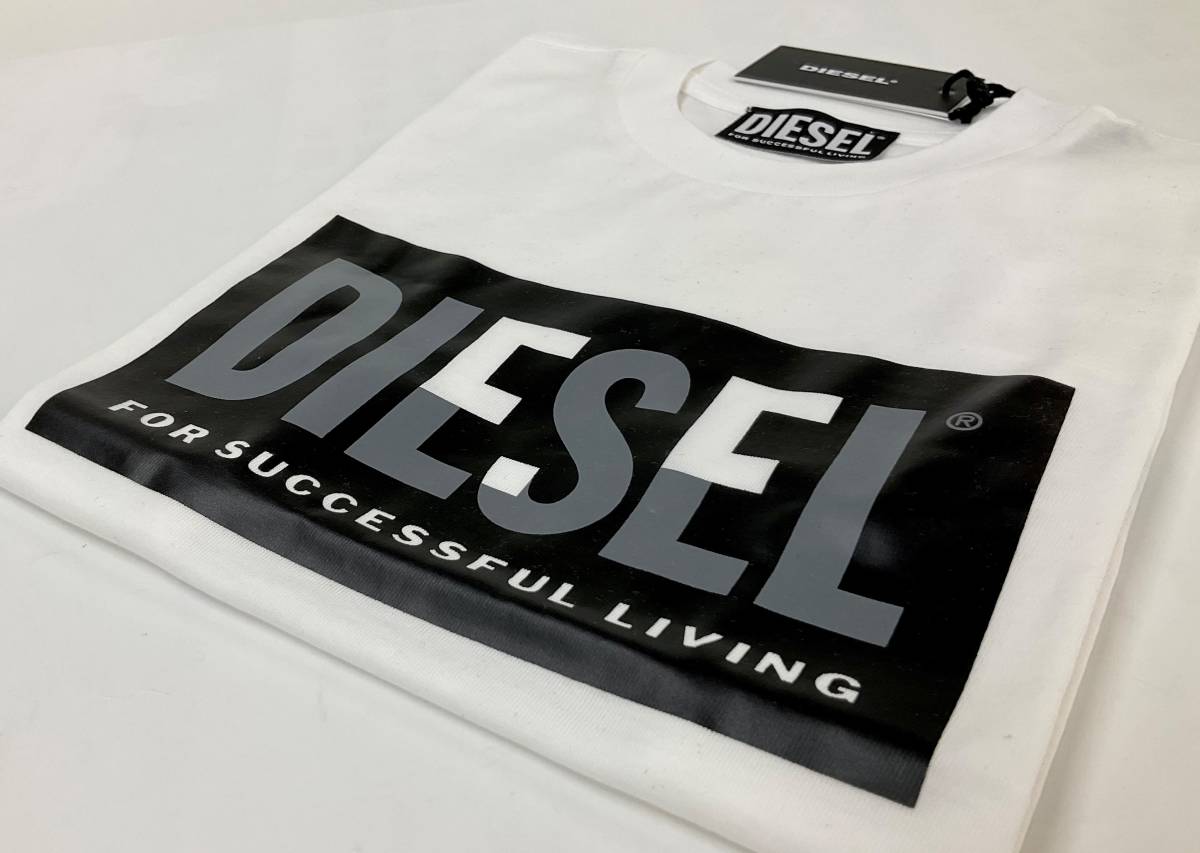 ディーゼル　キッズ　Tシャツ 01A22　ホワイト　8Y(8才位)　新品 タグ付　ギフトにも　DIESEL　J00581 00YI9 K100