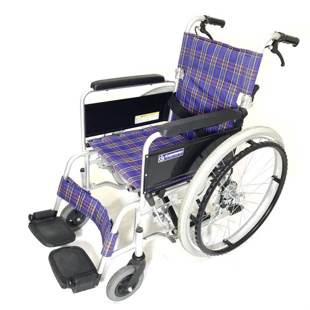送料込 ka202sb-40-r カワムラサイクル 車椅子 アルミ製標準車いす