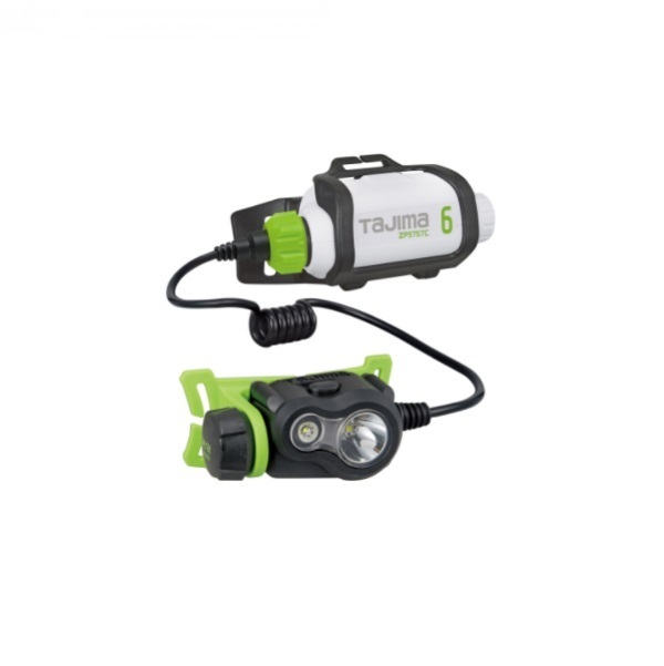 タジマ LE-U301-SP2 充電式 建設向けLEDヘッドライト 大径+スポット 300lm PROモデル 5700mAh充電池付セット 新品 LEU301 TJMデザイン