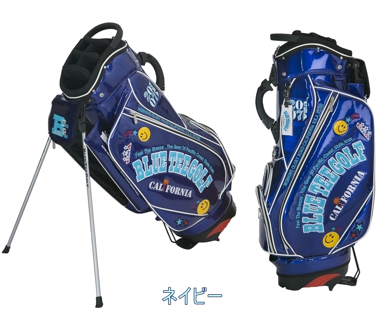 ☆オークション♪ST3ブルーティーゴルフ 【カラー：ネイビー】STスタンドキャディーバッグ CB-012 BLUE TEE GOLF California横浜