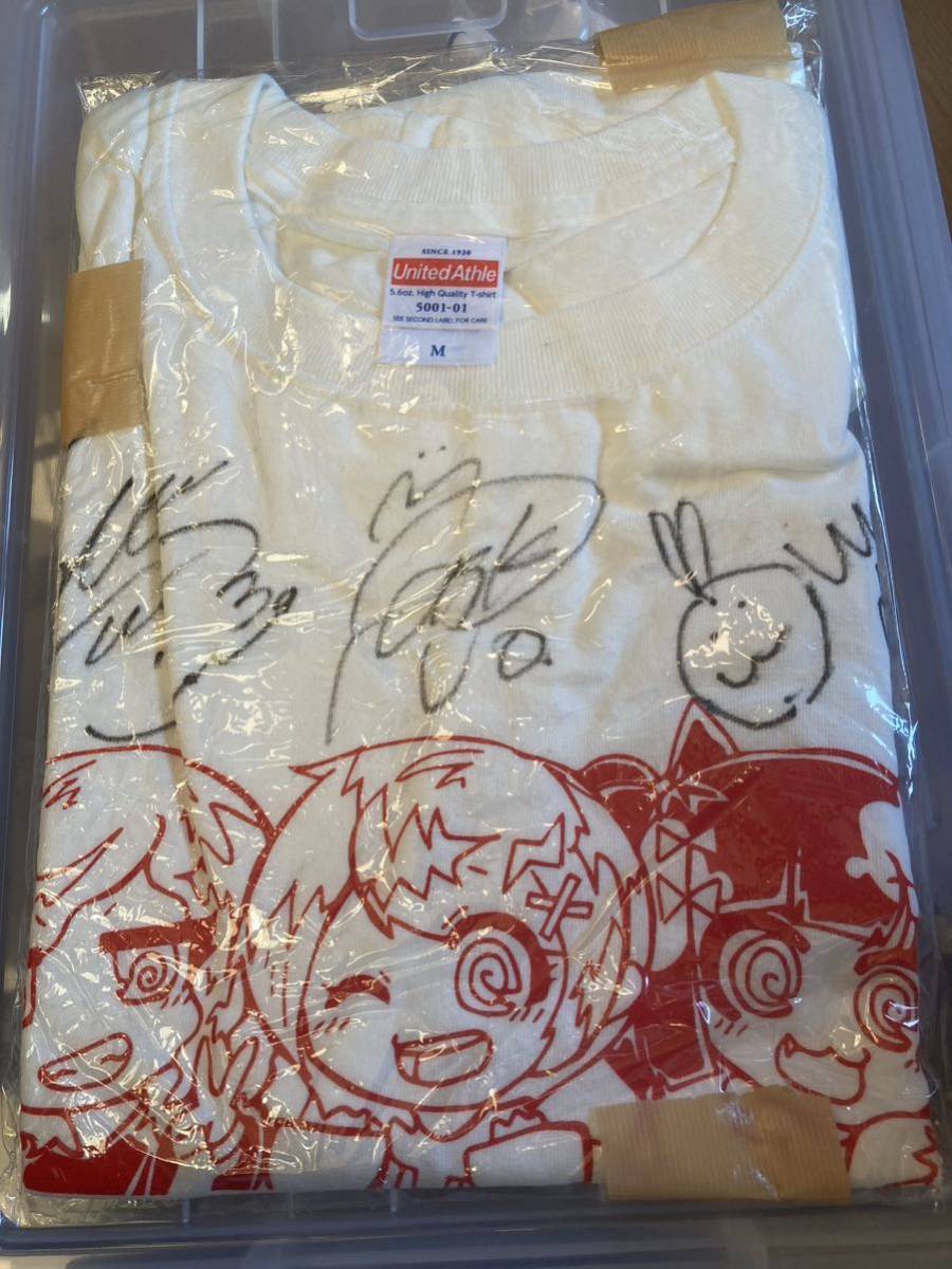 絶版◇ガールズロックバンド革命サイン入りTシャツMサイズ◇TRiDENT
