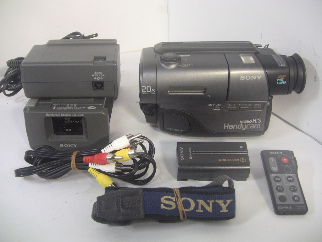 日本製】 8mmテープのダビングに SONY ビデオカメラ CCD-TRV96 01 