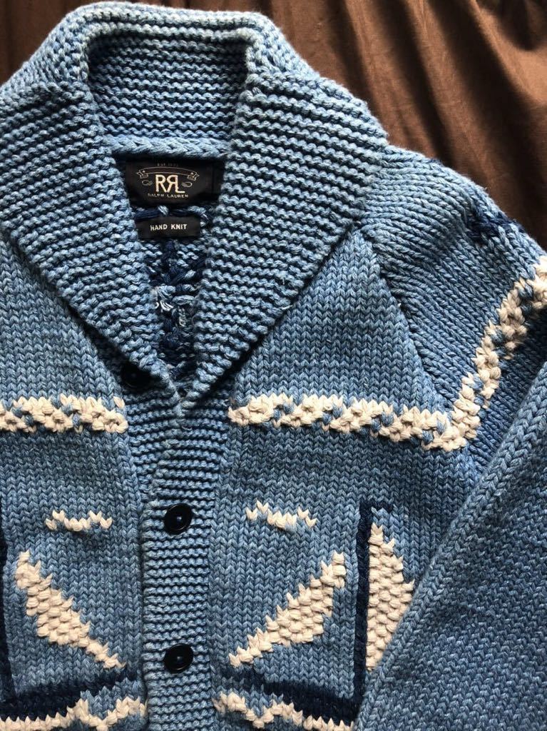 傑作】極美品 RRL SHAWL COLLAR CARDIGAN ダブルアールエル ショール