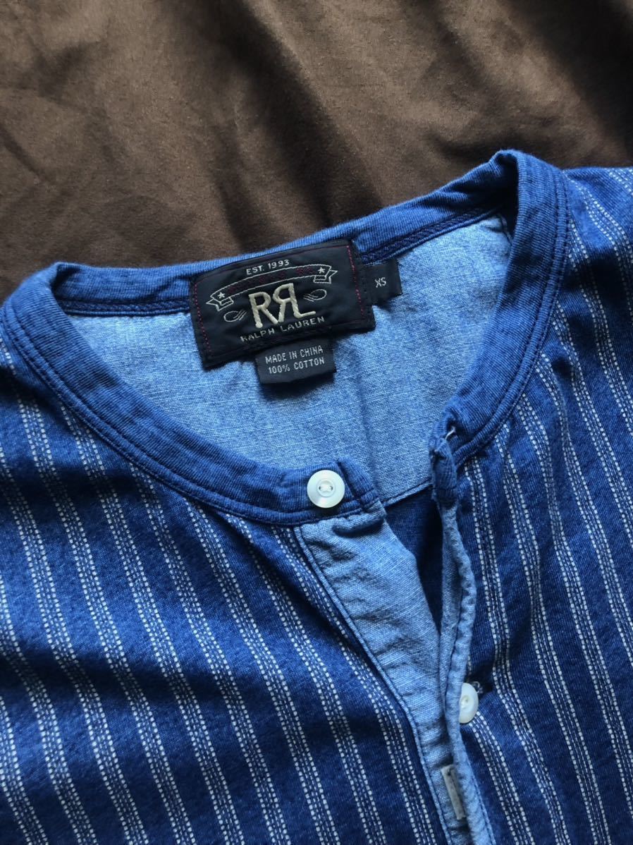 傑作】極美品 RRL WABASH HENLEYNECK ダブルアールエル ウォバッシュ