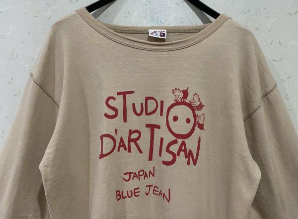 *STUDIO D\'ARTISAN stereo . Dio *da*ruchi The n print long sleeve T shirt tops made in Japan M BJBB.B