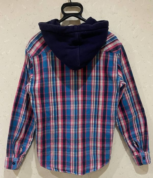 * XLarge X-LARGE 0103408 check hood heavy flannel shirt M BJBA.B