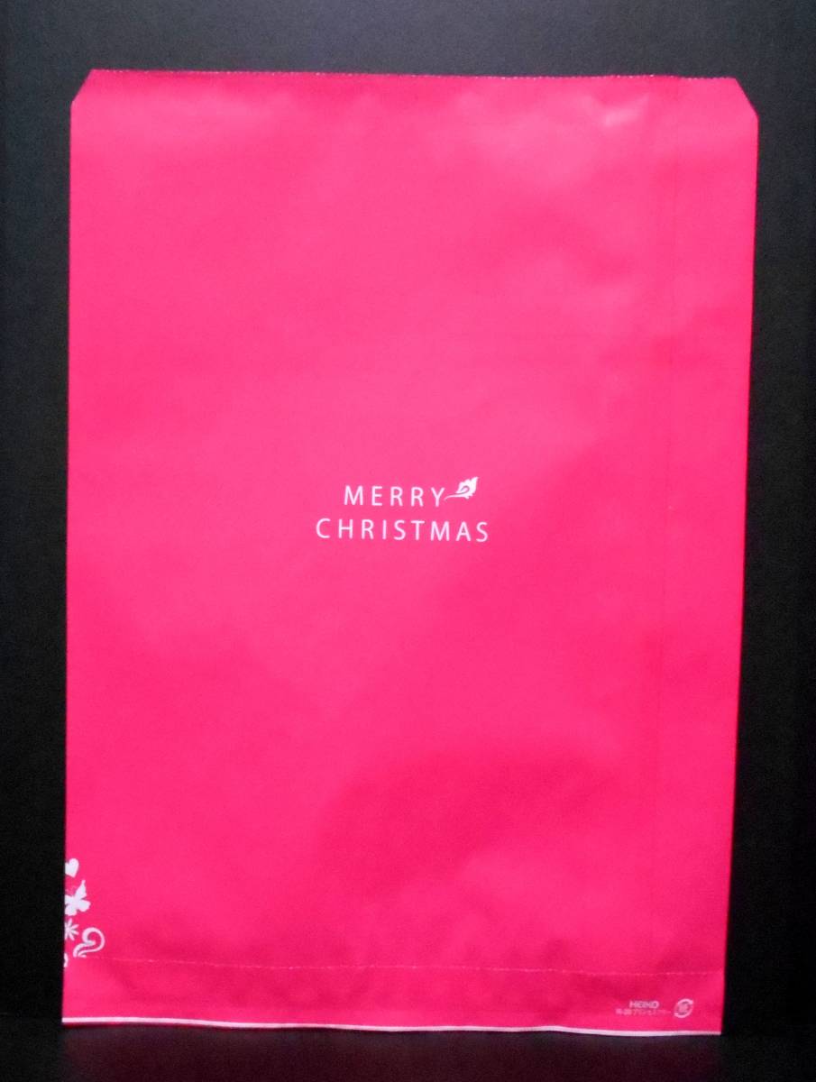 【新品!!】 クリスマス ラッピング 袋 5種 60枚セット 平袋 角底袋 赤 レッド クラフト 紙袋 雪 プリンセスツリー 柄 プレゼント ギフト_画像4