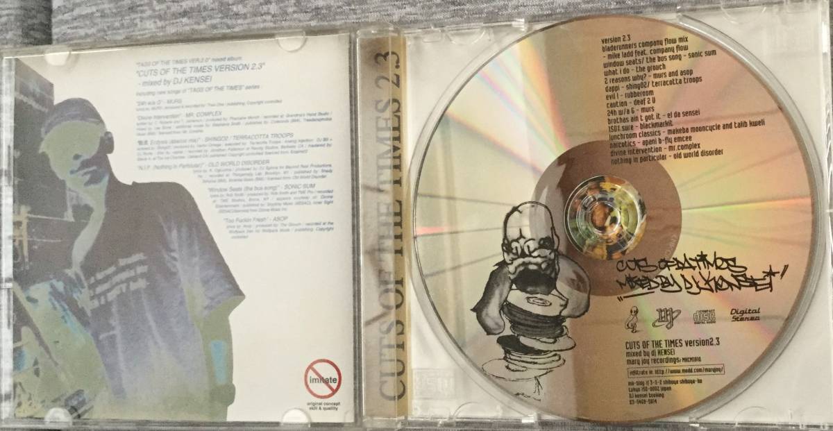 廃盤美品★DJ KENSEI:CUTS OF THE TIMES2.3★HIP HOP クラシック アングラ★dj kiyo missie muro★_画像2