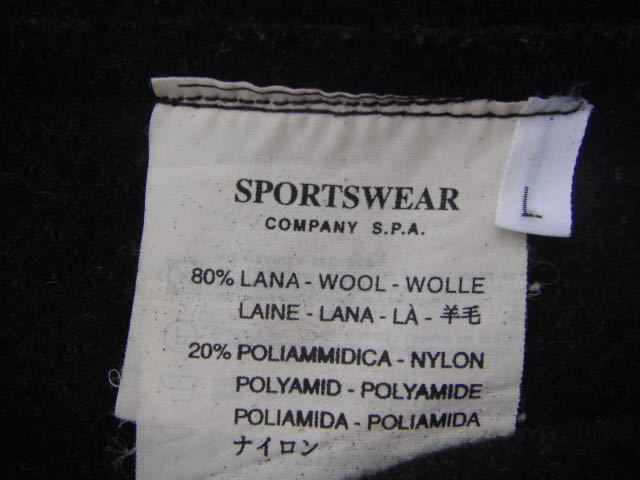 STONE ISLAND ストーンアイランド コート メンズ L ブラウン フード ウール 定形外郵便全国一律1040円 F13-b_画像10