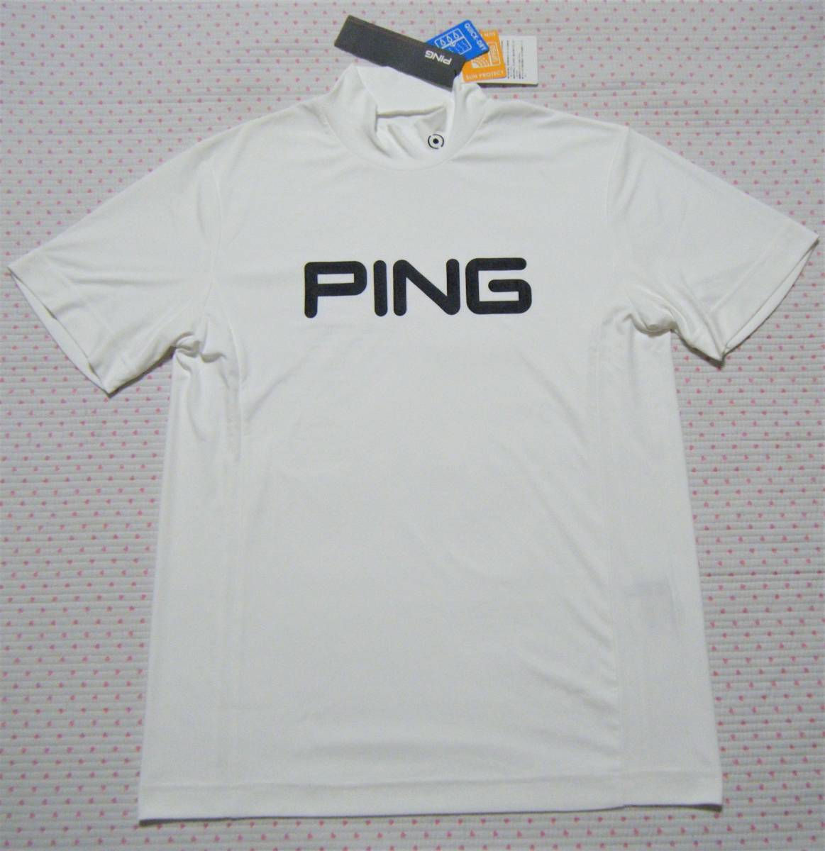 海外輸入PING シャツサイズL ポロシャツ ping モックネック ブルー m