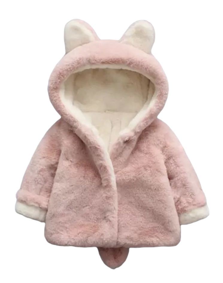  высшее . симпатичный кошка уголок меховое пальто розовый 100cm мех внешний меховое пальто ..... Kids внешний Kids пальто ребенок одежда девочка 
