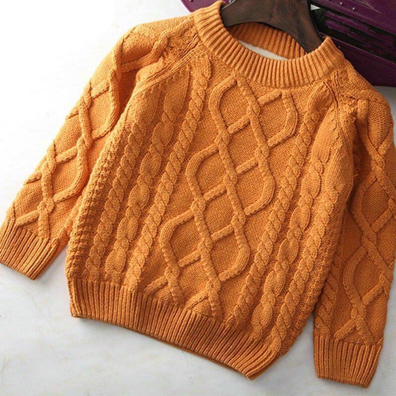  ultimate . knitted reverse side nappy man girl present child clothes Korea winter fashion the New Year's holiday sale sweater Brown 120cm