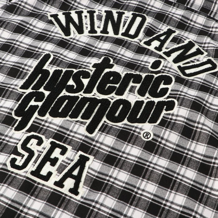 Mサイズ 新品 HYSTERIC GLAMOUR WIND AND SEA 22AW WDS CHECK SHIRT