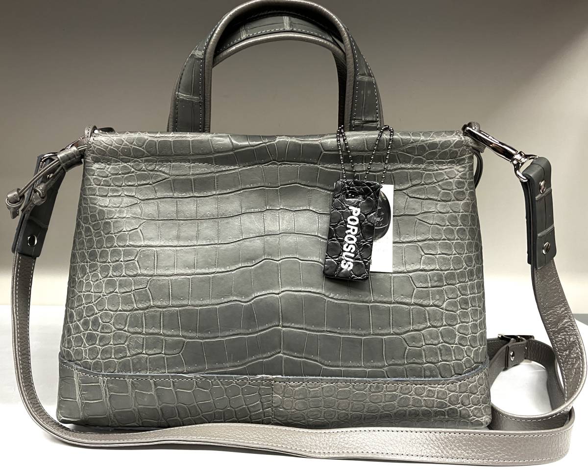 年末年始大決算 美品 10万超え genuine クロコダイル バック 男女兼用