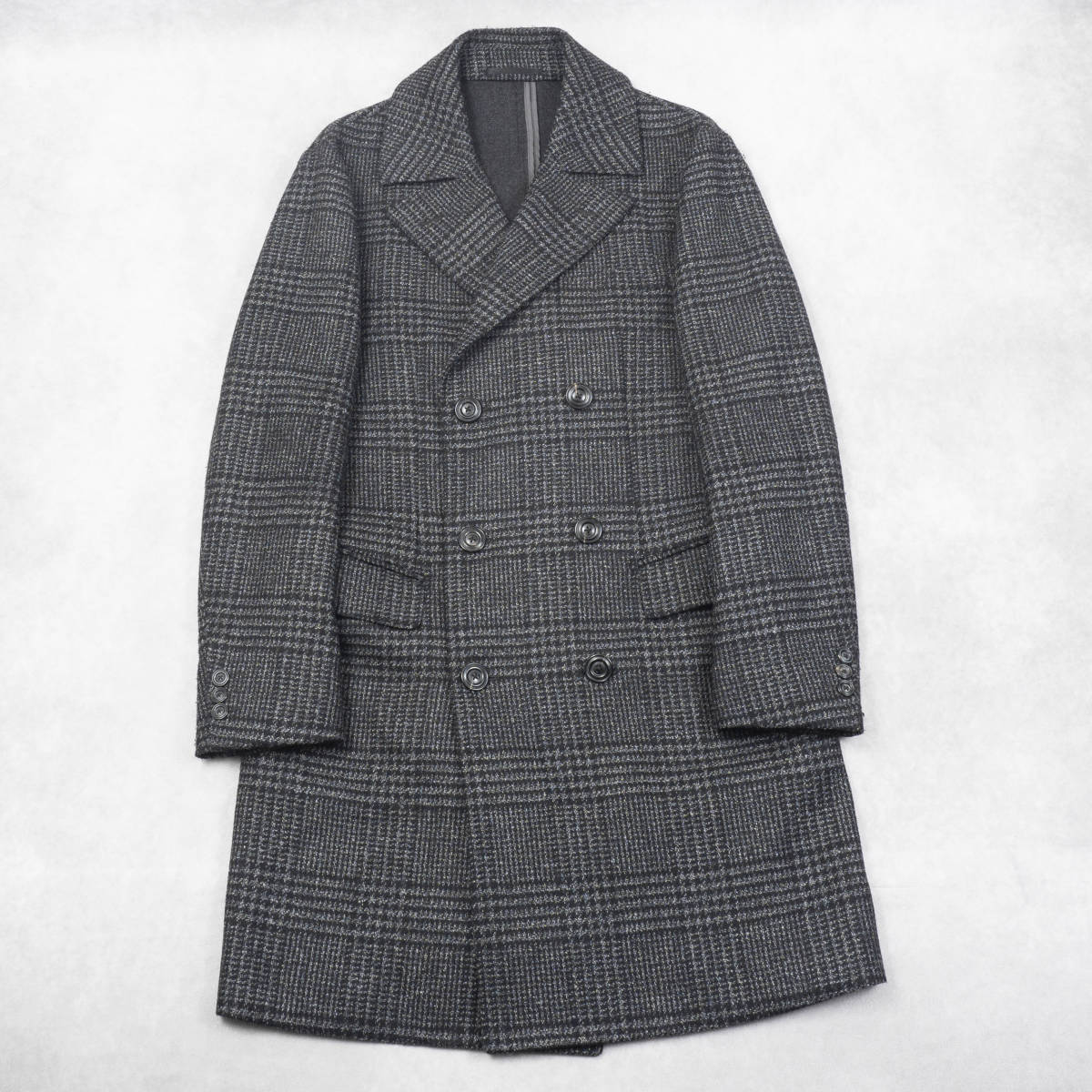 有名ブランド Loropiana グレー/グレンチェック 46(M相当) 至極の1着