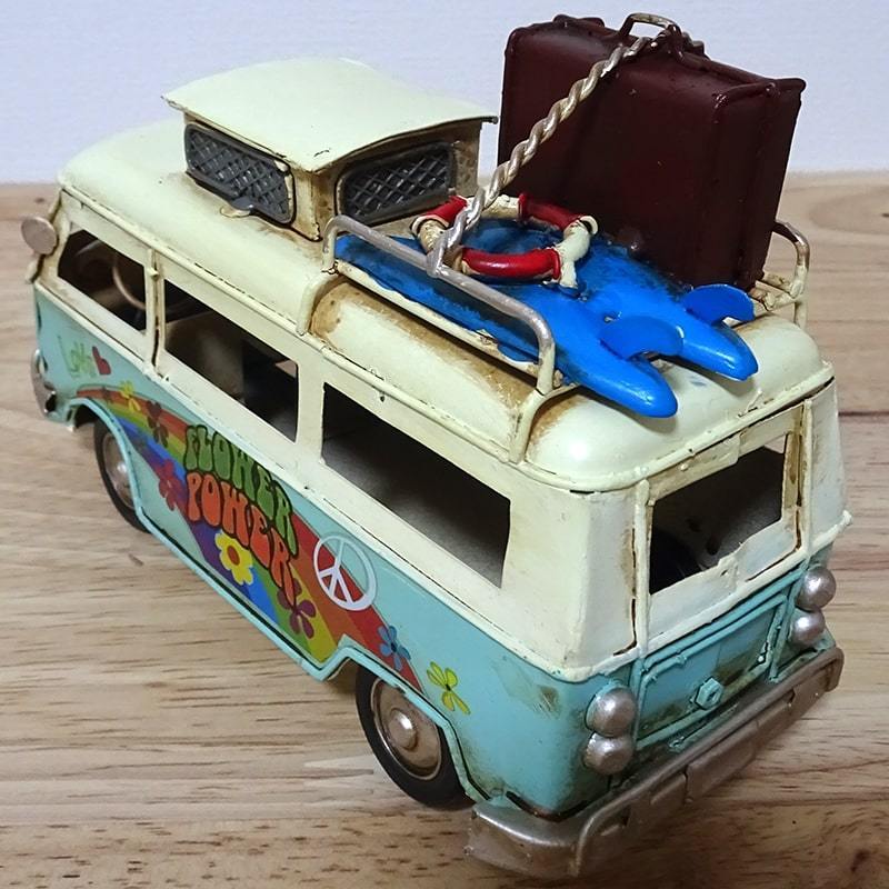  жестяная пластина машина игрушка Vintage машина произведение искусства BLUE Trip Bus retro симпатичный american смешанные товары украшение интерьер модный Cafe 
