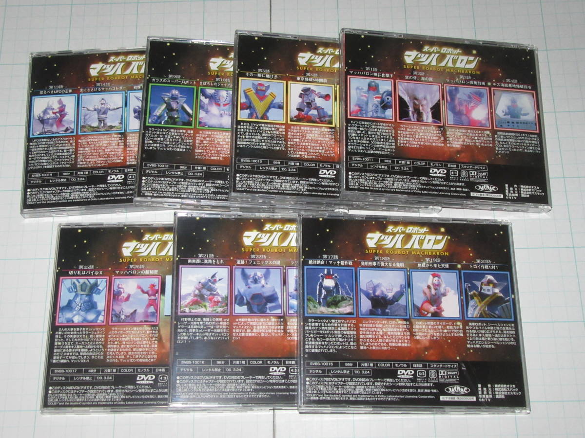 DVD-BOX Super Robot Mach Baron BOX 7 sheets set regular price 39600 jpy 