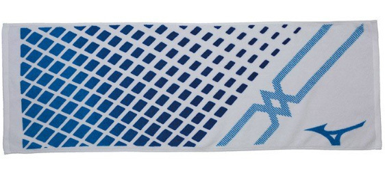  Mizuno sport towel / now . towel 32JY910101/ white × Diva blue 40cm×110cm