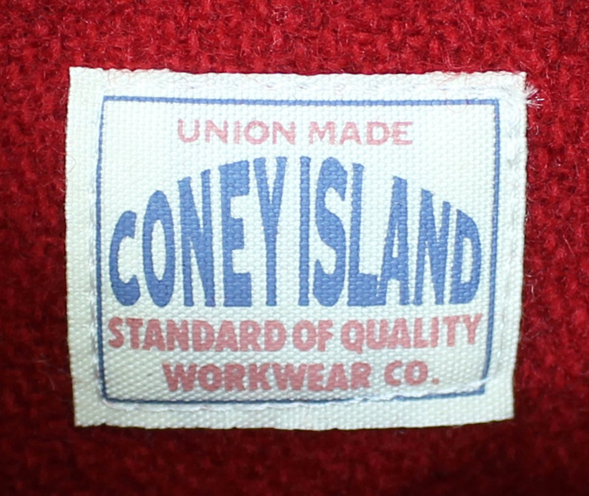 CONEY ISLAND (コニーアイランドストア) オリジナル リバーシブルベスト 美品 RED × D.BROWN / バッファローチェック / オイルコ_画像9