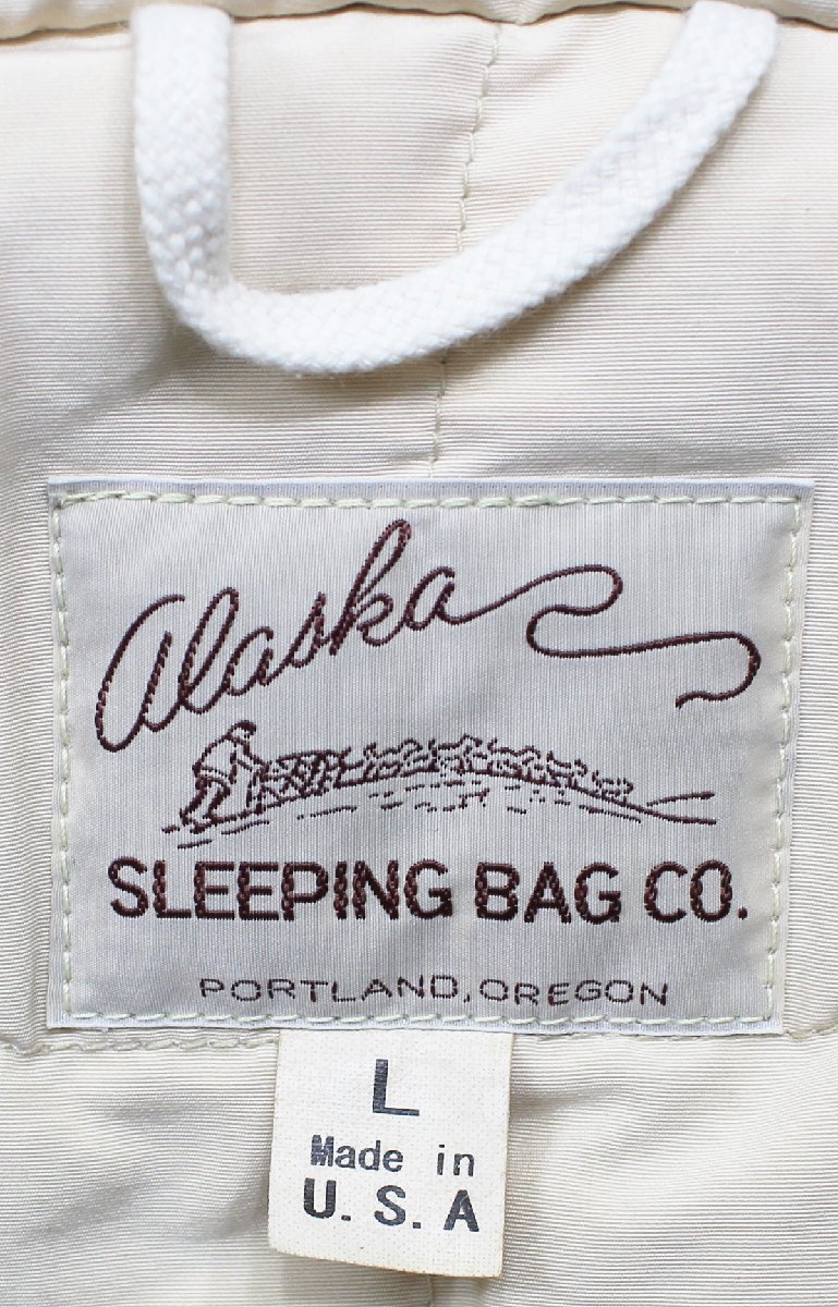 ALASKA SLEEPING BAG ( Аляска s Lee булавка g сумка ) Goose down Work & охота пальто *ARCTIC~ AS15004 size L / Sugar Cane 