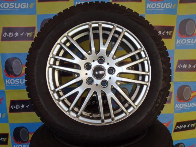 ワーゲンポロサイズ！185/60R15　ブリヂストン　ブリザックVRX2　6J-15デシグナート　中古スタッドレスセット　4本セット_画像1