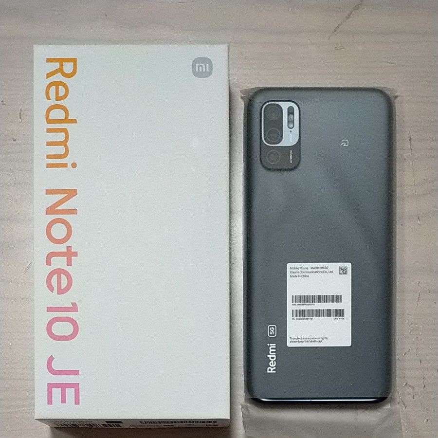 未使用新品！ Redmi Note10 JE 5G 64GB グラファイトグレー-