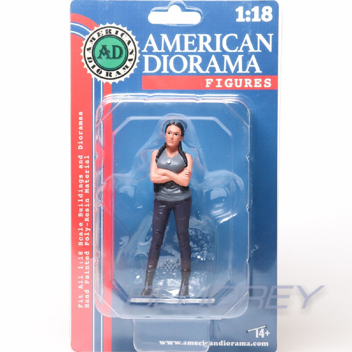 アメリカン ジオラマ 1/18 カーミート 3 フィギア 7 American Diorama Car Meet 3 Figure ミニチュア_画像1