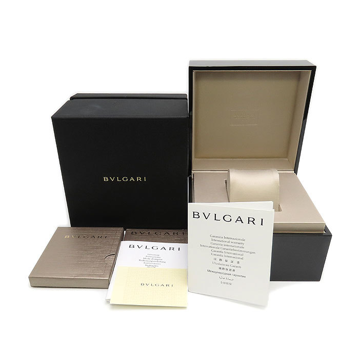 送料無料 ブルガリブルガリ BB38SS ホワイトギョーシェ文字盤 O.H.済 BVLGARI 保証書付 メンズ ウォッチ 腕時計 逸品質屋 丸高_画像7