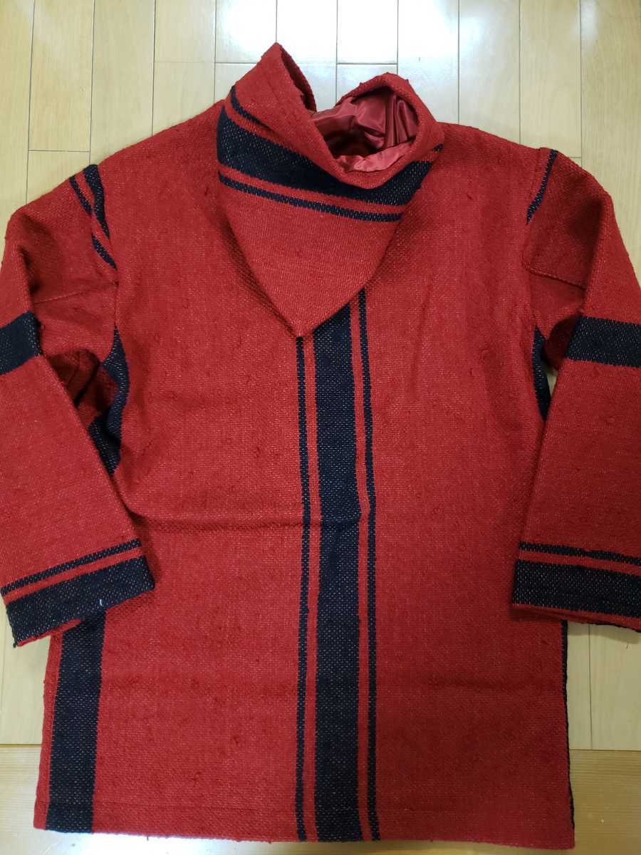未使用 定価93500円 MASSES マシス RAG COAT レッド Mサイズ 人気の赤