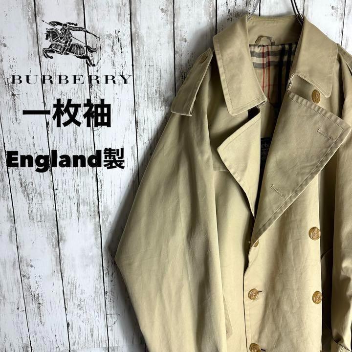 ヤフオク! - Burberrysバーバリー 一枚袖 トレンチコート ノバ...